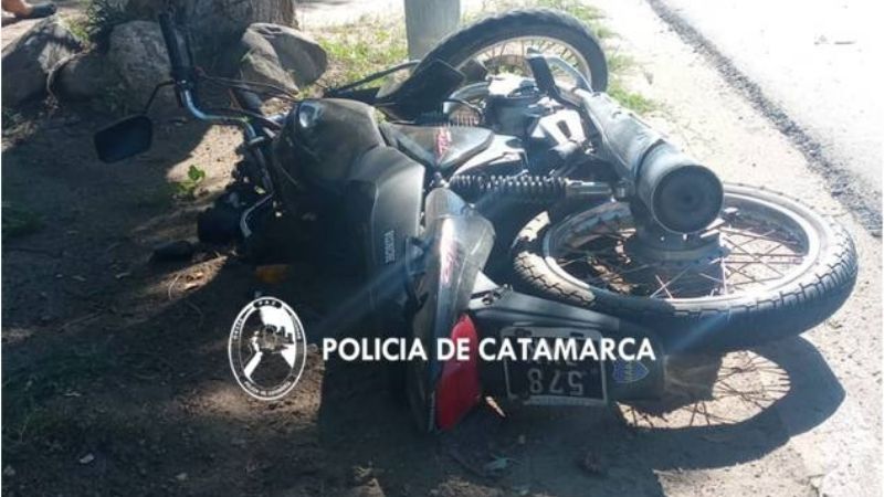 Motociclista lesionado