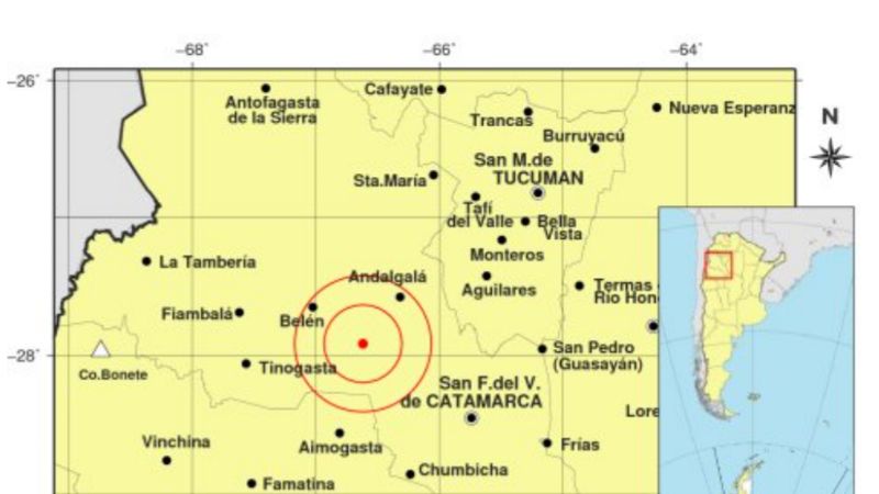 Fuerte sismo de 5.2° en el Oeste