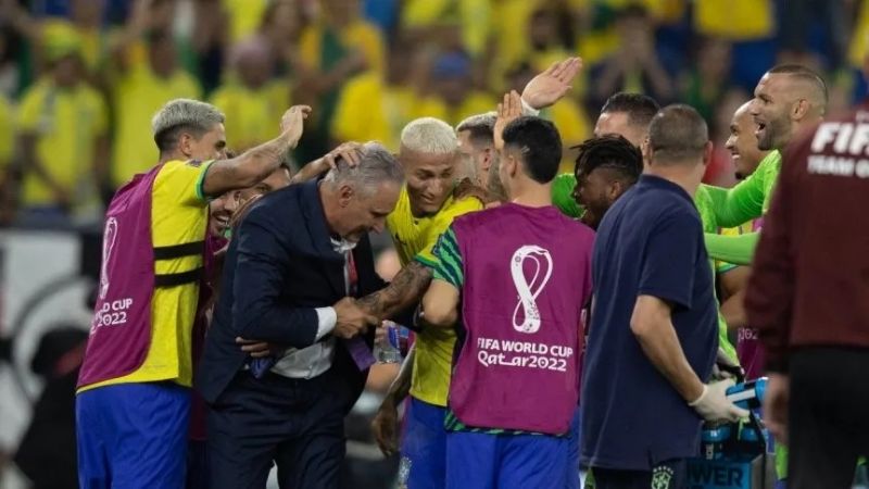 Hasta “Tite” bailó con los jugadores: 4-1 a Corea del Sur