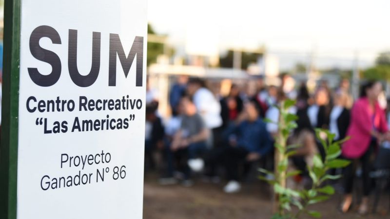 Con una gran fiesta, se inauguró el SUM “Centro Recreativo Las Américas”