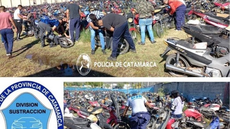 Secuestran siete motos de dudosa procedencia