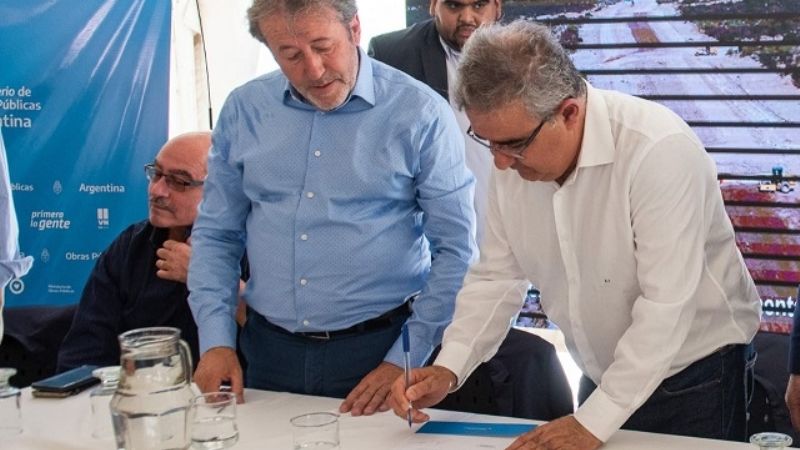 Convenios con Vialidad Nacional para obras en rutas nacionales 40 y 60