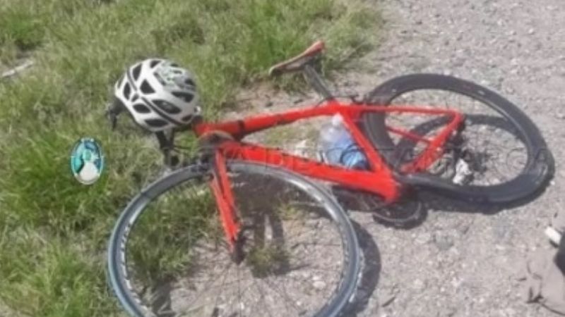 Ciclista lesionado tras derrapar en Paclín