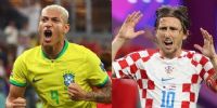 FIGURAS. Richarlison y Modric, de Brasil y Croacia, respectivamente.