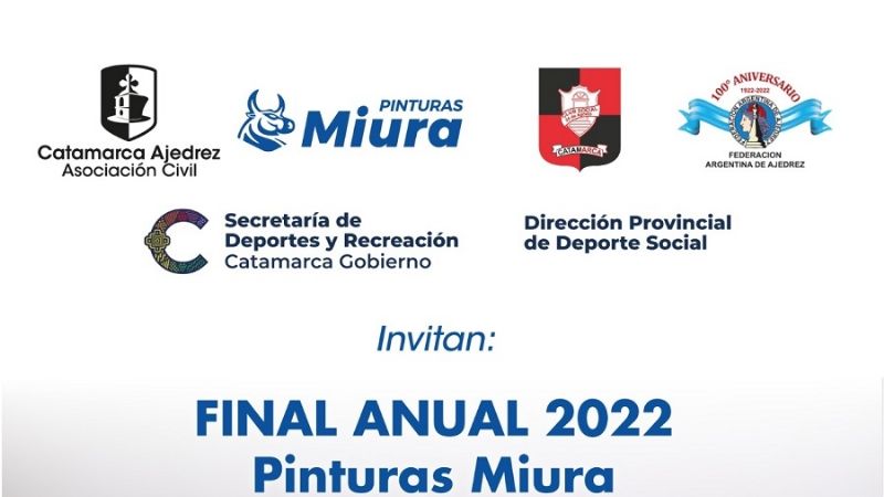 Todo listo para la Final del Anual de Catamarca Ajedrez
