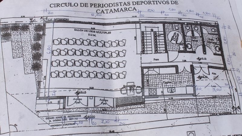 El Círculo de Periodistas Deportivos inició la obra de su sede