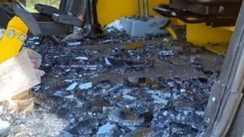 Operario vial fue agredido por un camionero con una maza