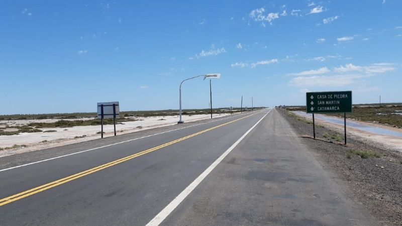 Finalizó la repavimentación de 172 kilómetros de ruta 60 en Catamarca