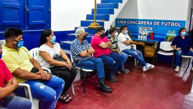 El secretario de Deportes estuvo en la Liga Chacarera