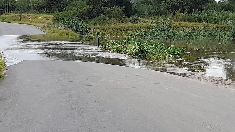 Cortan el tránsito por el baden del Camino de la Virgen