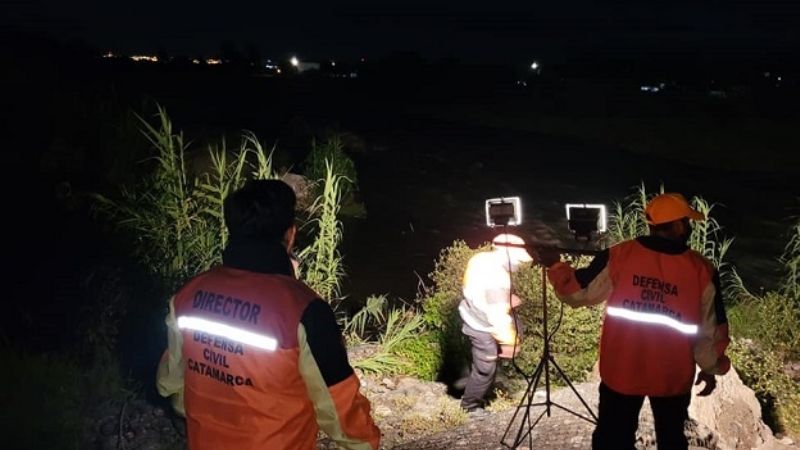 Buscan a una persona en el badén del Camino de la Virgen