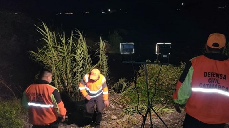 Buscan a una persona en el badén del Camino de la Virgen