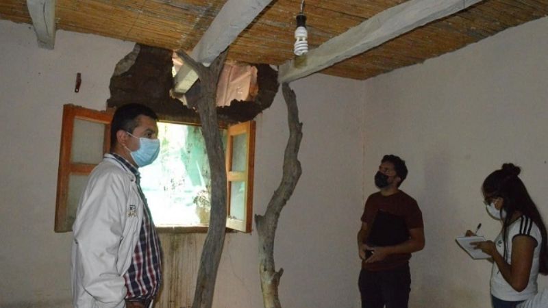 Relevan viviendas afectadas por las lluvias en Santa María