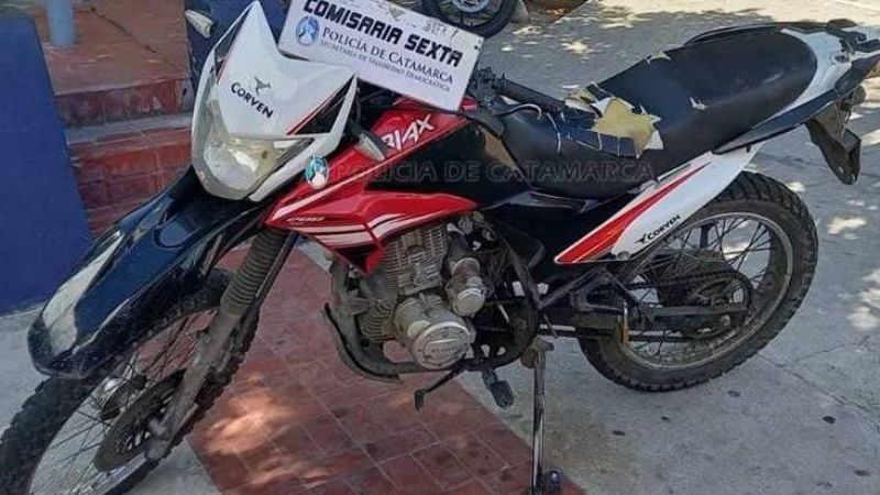 Recuperan una motocicleta