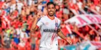 CUMPLIDOR. El paraguayo Gabriel Ávalos hizo dos goles para el 