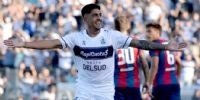 CRISTIAN TARRAGONA festeja su gol ante San Lorenzo, que fue triunfo de Gimnasia.