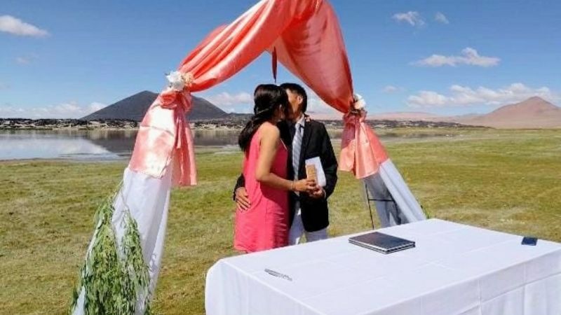 Dieron el "Si, Quiero", en plena Puna catamarqueña
