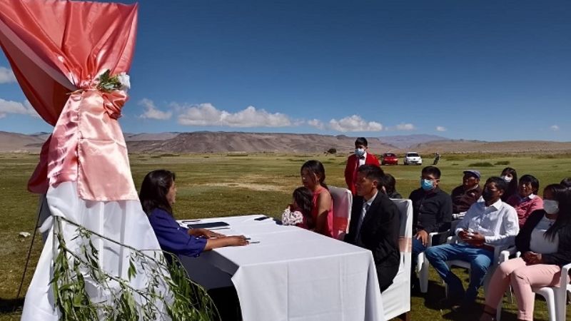 Dieron el "Si, Quiero", en plena Puna catamarqueña