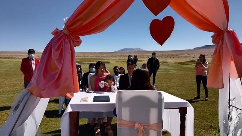 Dieron el "Si, Quiero", en plena Puna catamarqueña