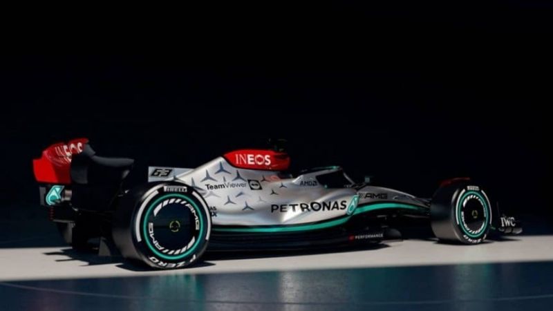 F1: Mercedes presentó la “flecha de plata” 2022