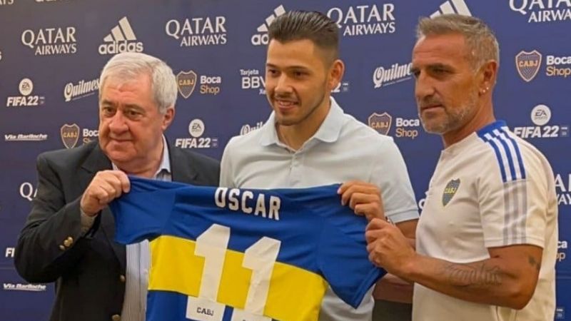 Boca presentó a su último refuerzo: Oscar Romero