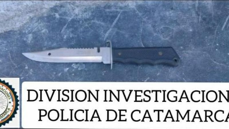 Arrestan a un hombre y secuestran un arma blanca