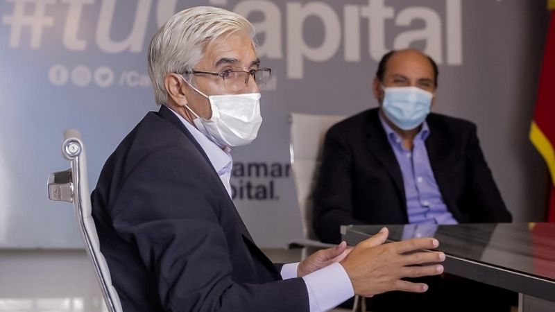 Saadi recibió al Rector de la UNCA