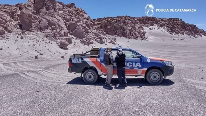 Rescatan a dos turistas cordobeses perdidos en el Volcán El Peinado