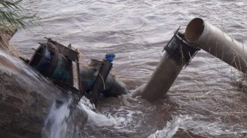 Restricción de suministro de agua potable por rotura de caño