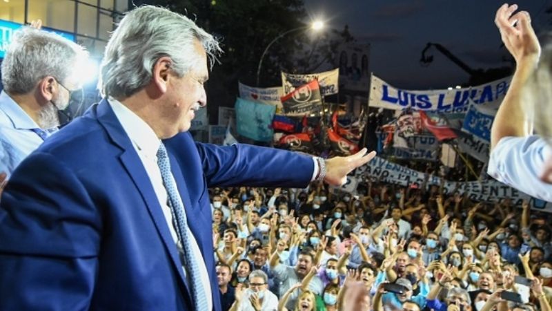 Con un encendido Alberto, el PJ recordó el primer triunfo peronista