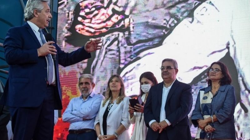 Con un encendido Alberto, el PJ recordó el primer triunfo peronista