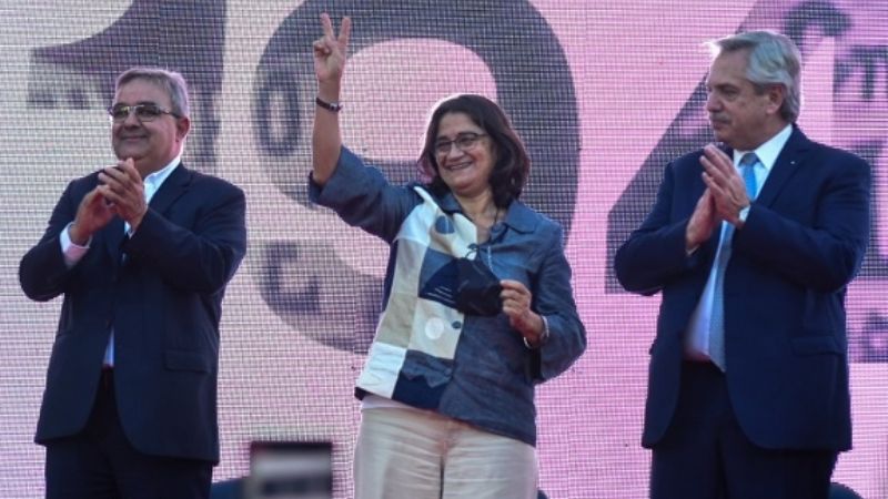 Con un encendido Alberto, el PJ recordó el primer triunfo peronista