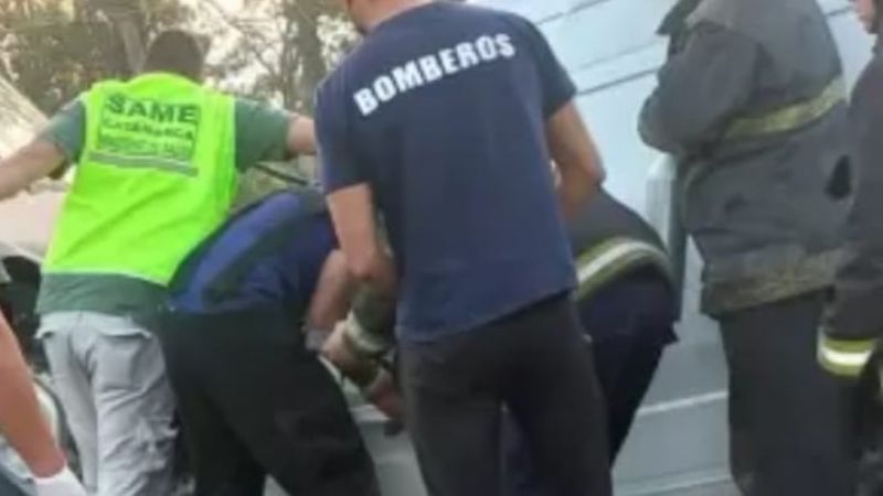 Ruta 38: dos autos colisionaron de frente