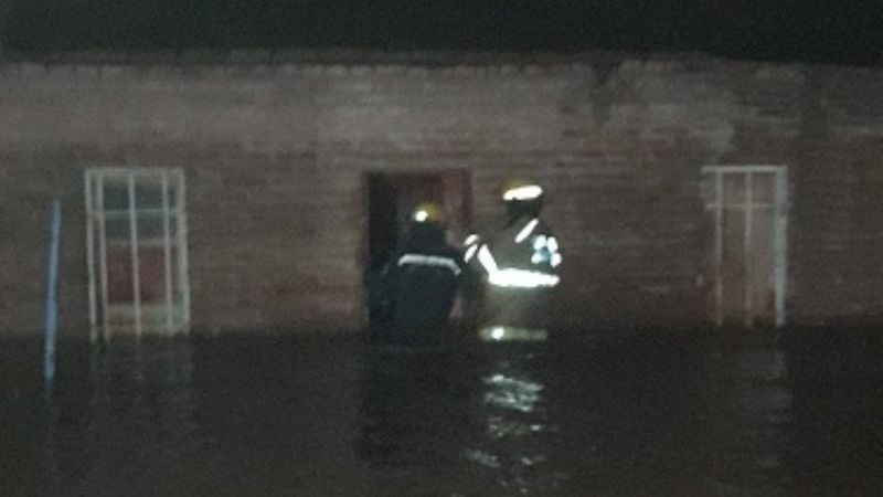 La lluvia trajo complicaciones en Santa María
