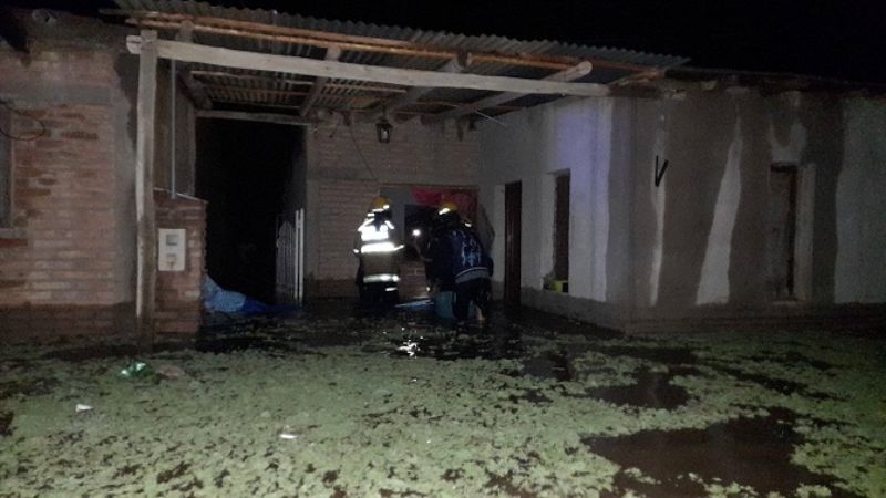 La lluvia trajo complicaciones en Santa María