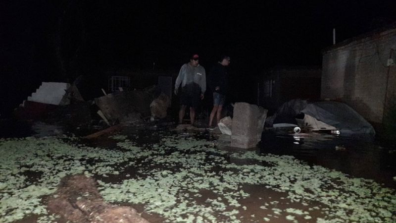 La lluvia trajo complicaciones en Santa María