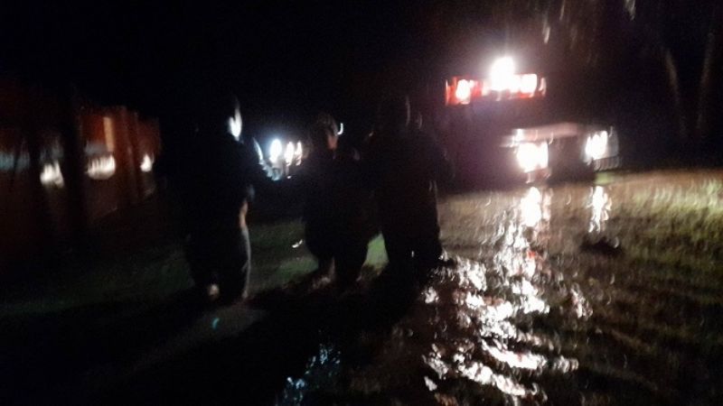 La lluvia trajo complicaciones en Santa María