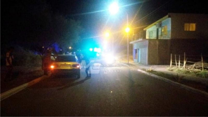 Increible: chocó contra un caballo en el centro de Fiambala