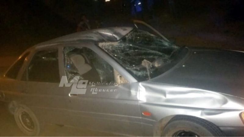 Increible: chocó contra un caballo en el centro de Fiambala