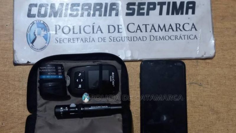 Aprehendido por el robo de un celular y un medidor de glucosa