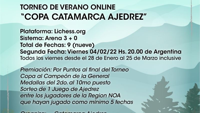 Se juega la 2da ronda del Torneo "Copa Catamarca Ajedrez"