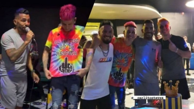 Tevez festejó su cumpleaños 38 a puro cuarteto