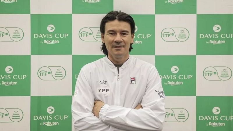 Guillermo Coria dio el equipo de la Copa Davis