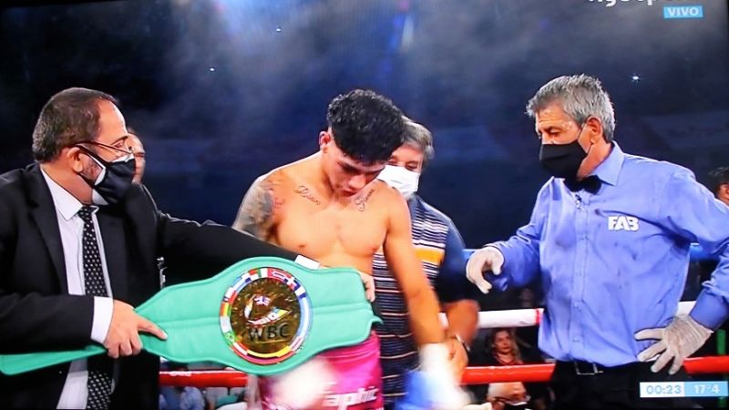 “Pacman” Corzo noqueó en 1’ y ½ y tiene nueva corona