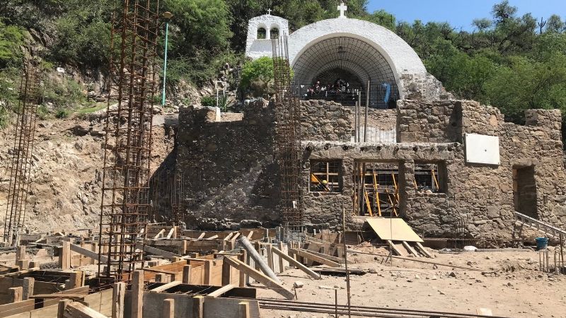 Funcionarios nacionales visitaron la obra de remodelación de La Gruta