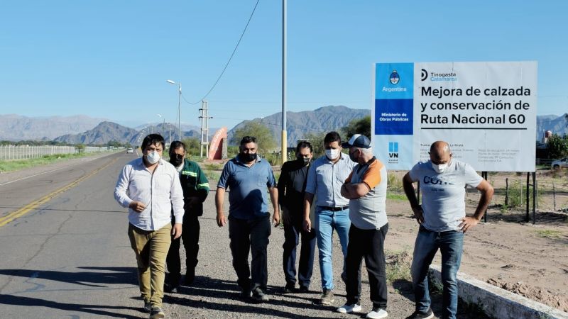 Lanzan obra de rotonda en Tinogasta