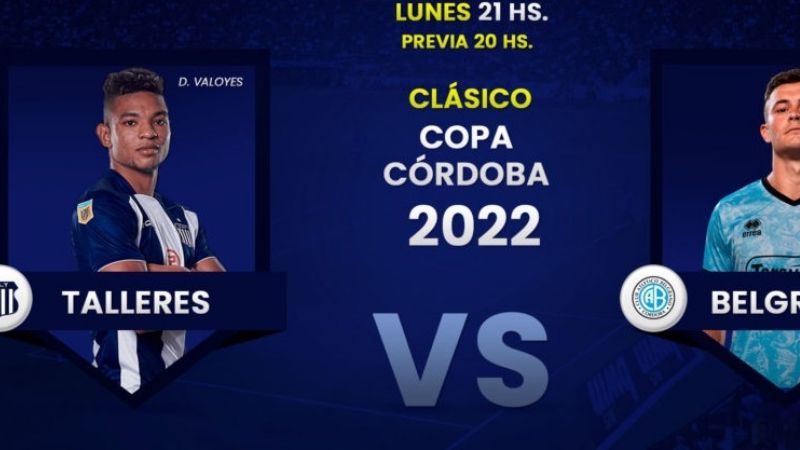 Talleres-Belgrano, este lunes en el “Kempes”