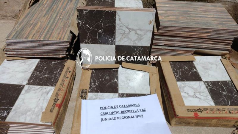 Recuperan cerámicos robados en Recreo