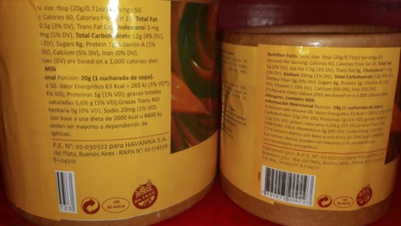 Falsificaron una marca importante para vender dulce de leche