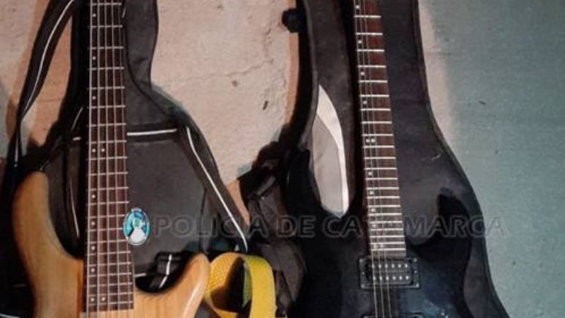 Robó instrumentos musicales y los escondió en la casa del vecino